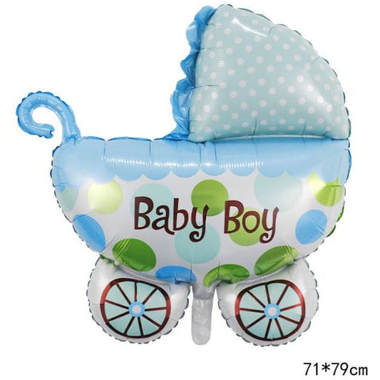 1 pc Birthday Party Balloons Large Size Baby Boy Crib Foil Balloon Adult & Kids Party Theme Decorations for Birthday, Anniversary, Baby Shower Fatio General Trading