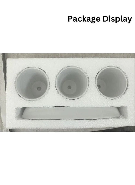 indoor plant pot with trey