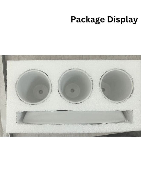 indoor plant pot with trey