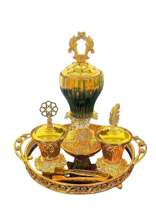 Golden Luxury Essence Burner - Exquisite Aromatherapy and Home Fragrance for High-End Living