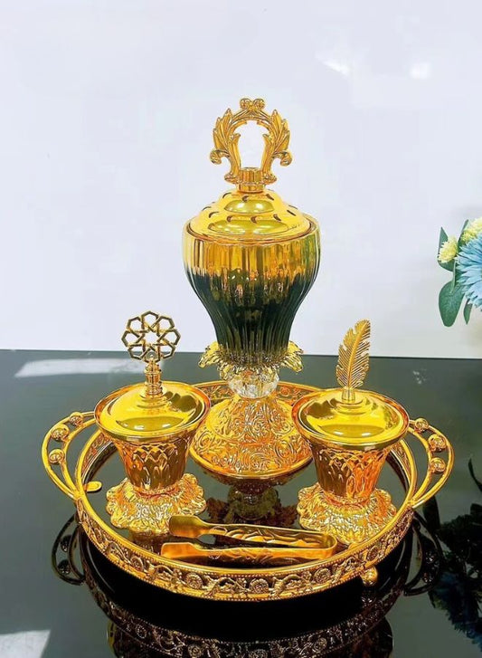 Golden Luxury Essence Burner  - Exquisite Aromatherapy and Home Fragrance for High-End Living