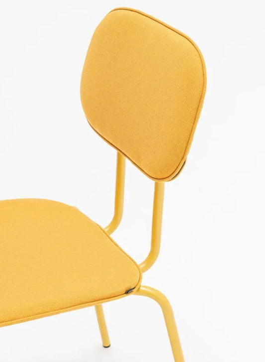 New School Upholstered Chair with 4-Legged Base (Customizable)