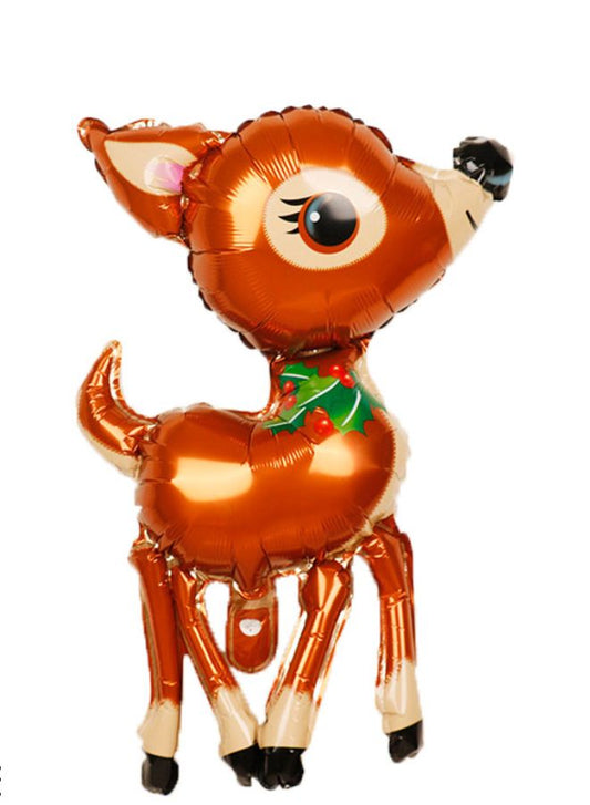 Reindeer Christmas Foil Balloon Party Supplies – Festive Holiday Balloon for Christmas Parties