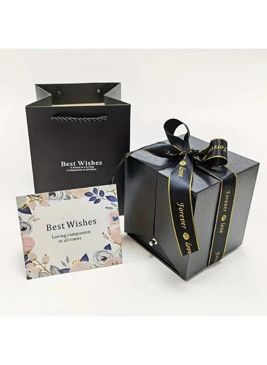 Elegant Grey Jewelry and Keepsake Gift Box: A Treasure Trove of Style and Function(Without Necklace)