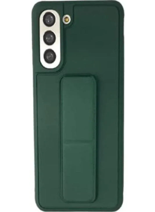 Samsung Galaxy S21 FE Case | Magnetic Stand & Hand Strap | Premium Silicone Grip