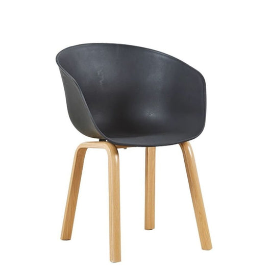 Visitor Chair With Wooden Legs for Visitors in Office, Lobby, Living Room