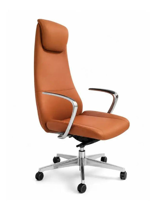 Ergonomic High-Back PU Leather Executive Office Chair with 5-Position Reclining & BIFMA Class 3 Gaslift | Fatio
