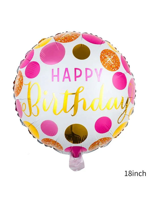 Celebrate with Joy: Set of 5 Happy Birthday Balloons for Memorable Festivities