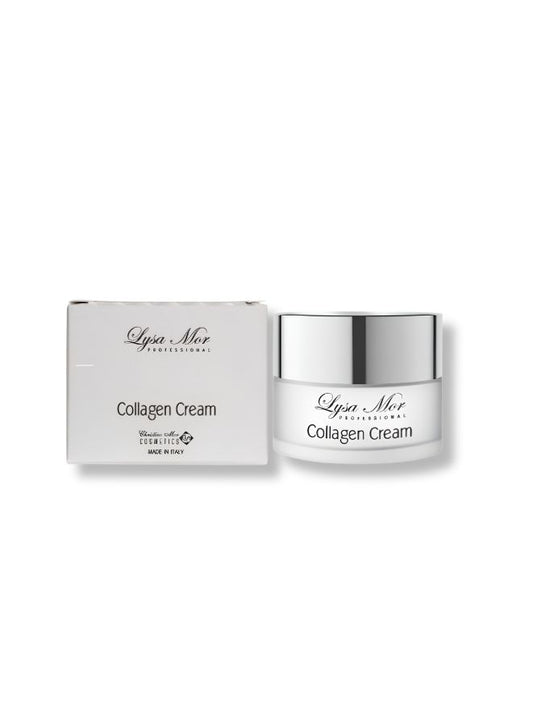 LYSA MOR Collagen Cream | Vitamin E + Hydrolyzed Collagen + Calendula | Deep Hydration | Softening + Anti-Aging | Perfect Base for Lifting Gel | 50ml