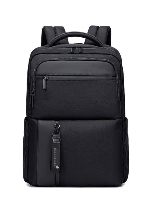 Black Laptop Backpack - 15.6" Polyester Business Bag