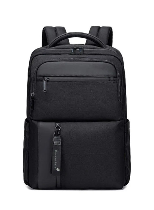Black Laptop Backpack - 15.6" Polyester Business Bag