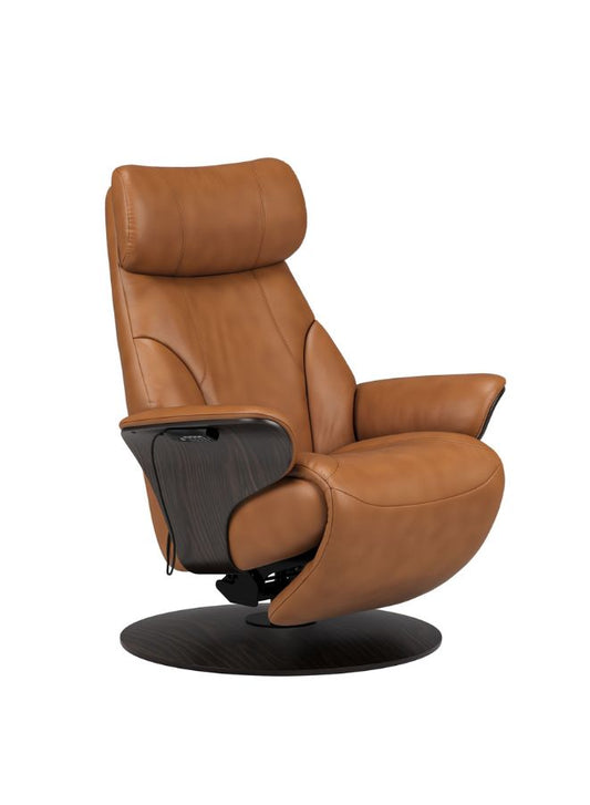 Stressless Adam Power Recliner with Motorized Backrest, Leg Rest & Headrest