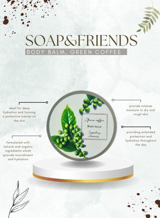 Soap&Friends Firming Body Lotion with Green Coffee and Algae – Hydrating & Anti-Cellulite Skincare, 200ml
