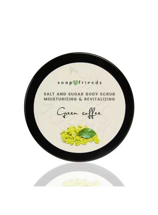 Green Coffee Body Scrub – Natural Exfoliating Scrub with Coffee Extract & Botanical Oils – Energizing, Smoothing & Skin-Revitalizing Care