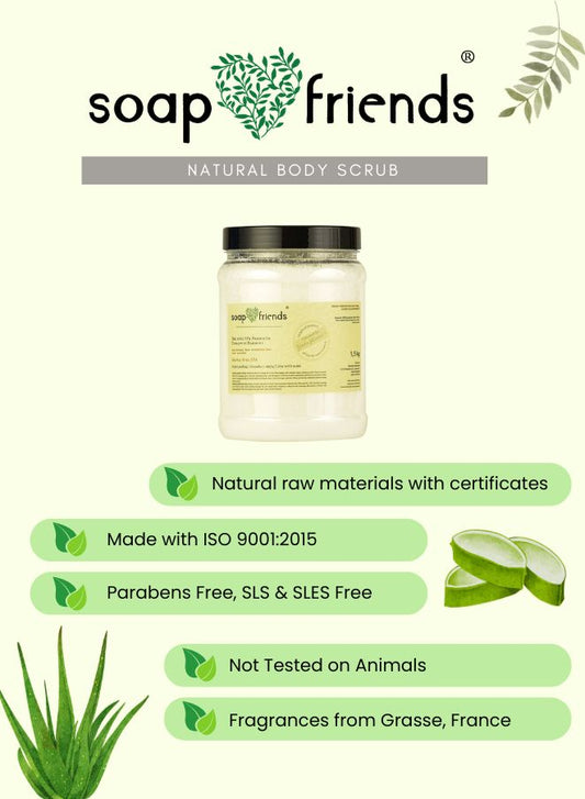 Soap&Friends Sauna Vita SpaNatural Body Scrub – Lime & Mint, 1.5kg