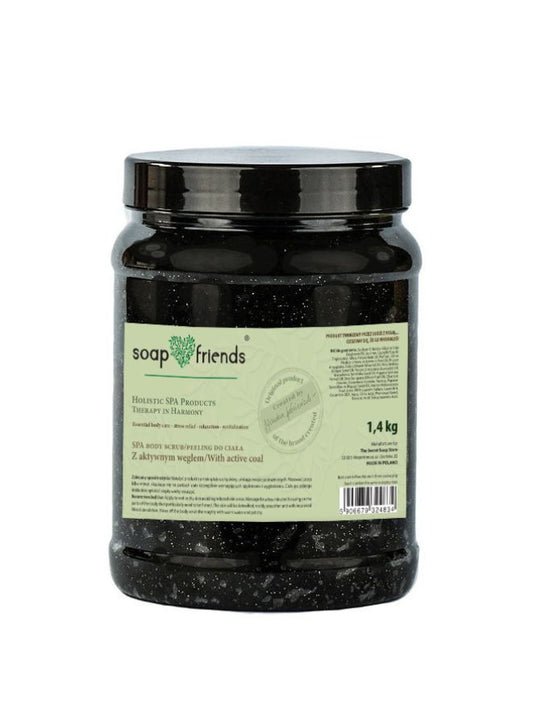 Soap&Friends Sugar-Salt Body Scrub with Activated Carbon – 1.4kg