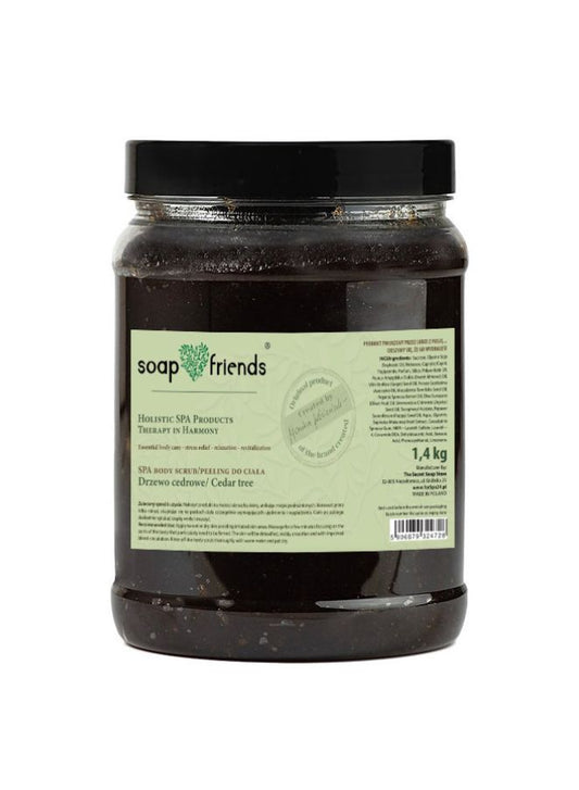 Soap&Friends Cedar Wood Ritual Body Scrub for Men – 1.4kg
