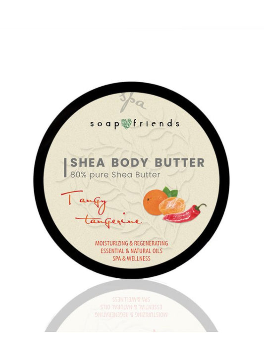 80% Shea Body Butter Tangy Tangerine | 50ml – Energizing & Firming with Natural Essential Oils