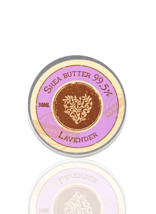 Natural Shea Butter with Lavender Essential Oil – 99.5% Pure Moisturizer for Dry Skin, 30 ml