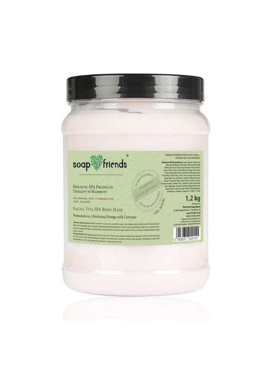 Sauna Vita SPA Body Mask Orange with Turmeric | 1.2kg – Sauna-Activated Hydrating & Firming Gel Mask