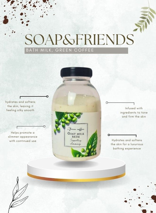 Soap&Friends Green Coffee Slimming Goat Milk Bath - 250g