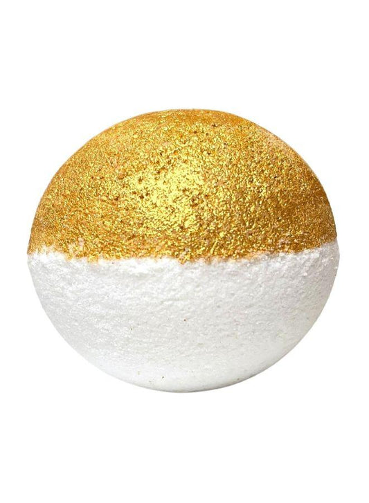 Soap&Friends Argan Gold Bath Bomb 110g – Fizzy Bath Bomb with Argan Oil for Relaxation & Glowing Skin