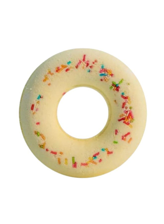 Soap&Friends Melon Bath Donut 130g – Effervescent Fruity Bath Bomb Donut with Refreshing Melon Scent