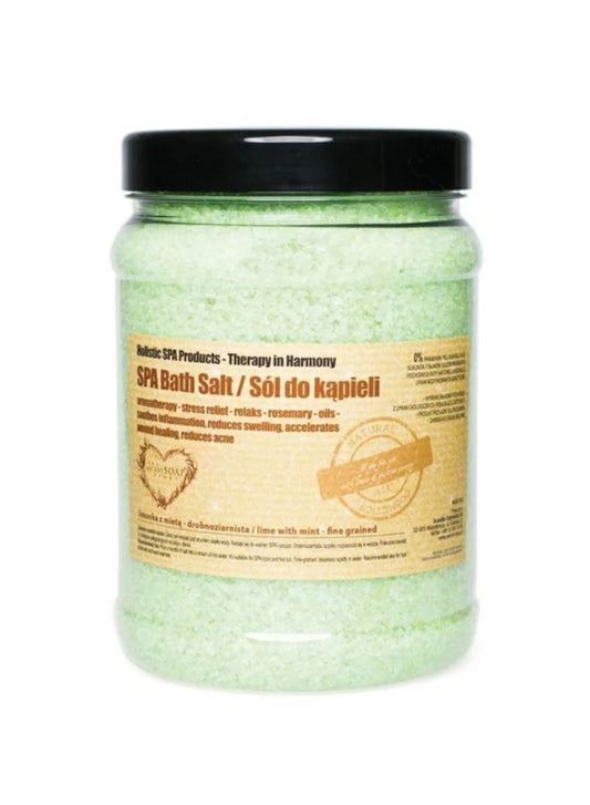 SPA Bath Salt Lime & Mint | 1.5kg – Refreshing Aromatherapy Bath Salt