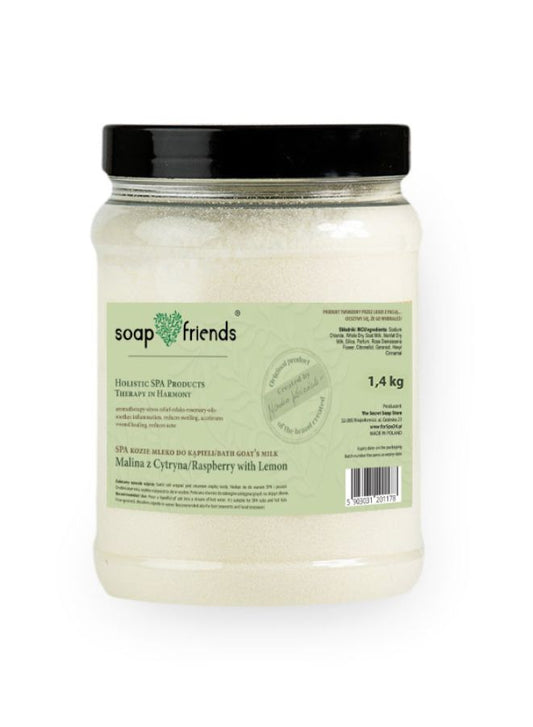 SPA Bath Milk Goat’s Milk & Raspberry with Lemon | 1.4kg – Nourishing & Moisturizing Bath Treatment