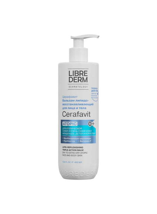 Librederm Cerafavit bottle on a white background