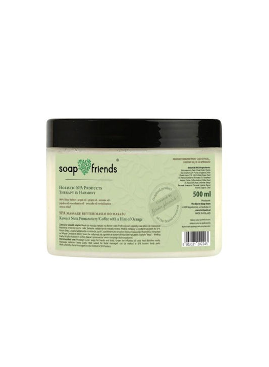 SPA Massage Butter Coffee with a Hint of Orange | 500ml – Revitalizing & Nourishing Massage Butter
