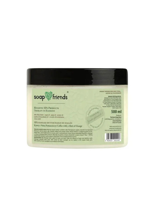 SPA Massage Butter Coffee with a Hint of Orange | 500ml – Revitalizing & Nourishing Massage Butter