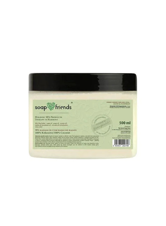 SPA Massage Butter 100% Coconut | 500ml – Deeply Moisturizing Organic Coconut Butter