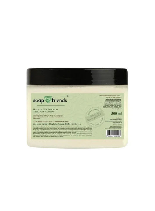 SPA Massage Butter Green Coffee with Tea | 500ml – Energizing & Firming Massage Butter