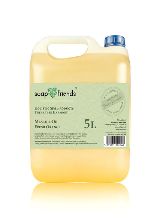 SPA Massage Oil Fresh Orange | 5L – For UAE Spa & Salons