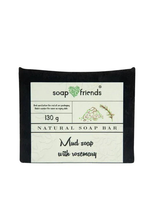 Natural Mudbath Soap – Natural Handmade Mineral-Rich Bar with Vegetable Glycerin & Coconut Oil – Deep Cleansing, Nourishing & Skin-Revitalizing Care (130g)