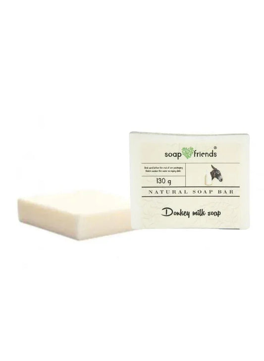 Donkey Milk Soap – Natural Handmade Bar with Vegetable Glycerin & Coconut Oil – Hydrating, Firming & Anti-Aging Skin Care (130g)