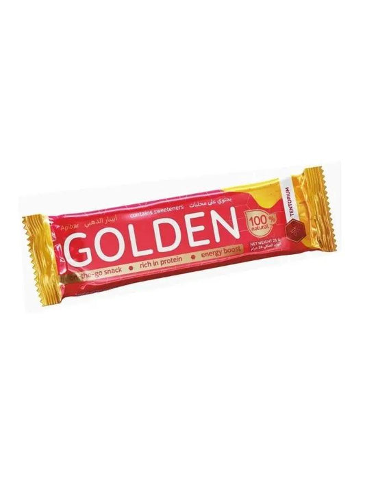 Tentorium Apibar Golden – Bee-Powered Functional Snack Bar | Box of 10 (26g each)