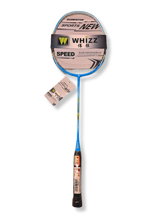 Whizz Badminton Racket S520 – Lightweight Full Carbon Fiber Frame, 4U (80-85g), Pre-Tensioned at 22lbs – Ideal for Intermediate & Competitive Players