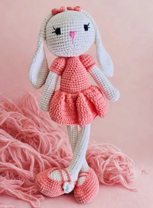 Eco-Friendly Handmade Crochet Doll: 100% Cotton Amigurumi Plush, a Cherished Treasure for Kids, Collectors, and Nursery Adornment