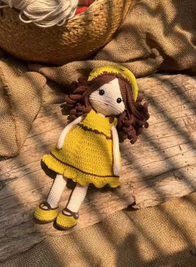 Handmade Cotton Crochet Doll of Girl for Kids – Fatio General Trading