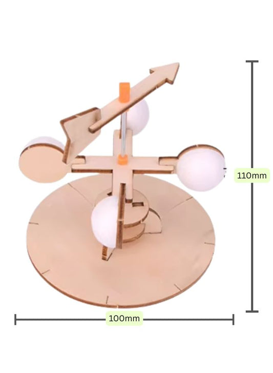 STEM Toy, Wooden Wind Vane, Montessori Toy, DIY 3D puzzle, eco-friendly, handmade, educational toy