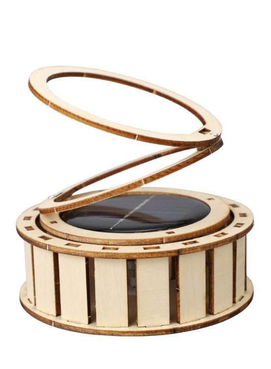 STEM Toy, Wooden Sun Dial, Solar-Powered Montessori Toy, DIY 3D puzzle, eco-friendly, handmade, educational toy