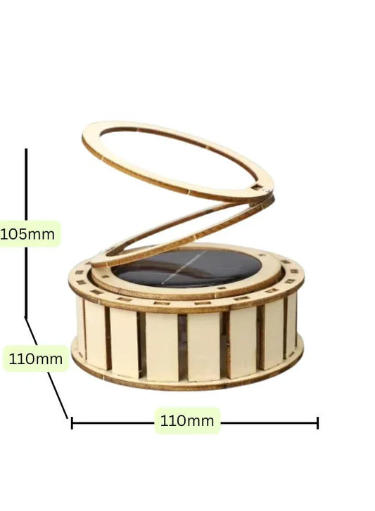 STEM Toy, Wooden Sun Dial, Solar-Powered Montessori Toy, DIY 3D puzzle, eco-friendly, handmade, educational toy