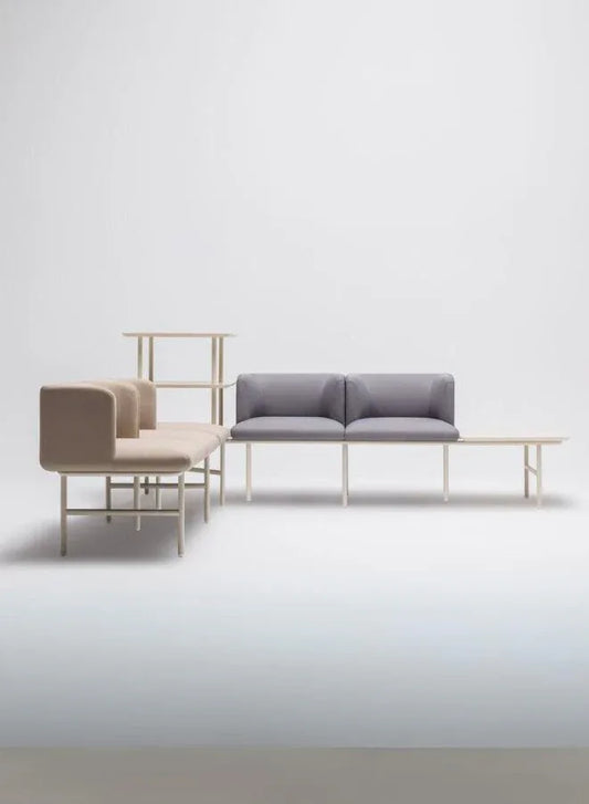 Agora Modular Seating System with Upholstered Backrest