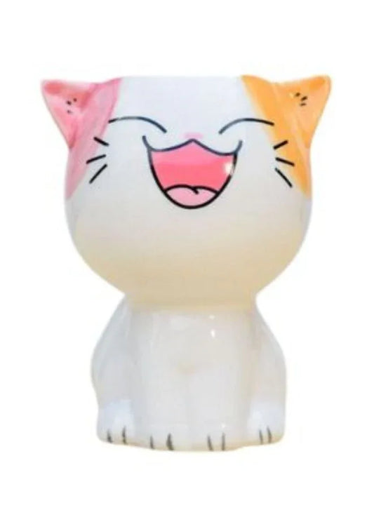 Cute Succulent Mini Cat Indoor Plant Pot with Drainage Hole, Cat B