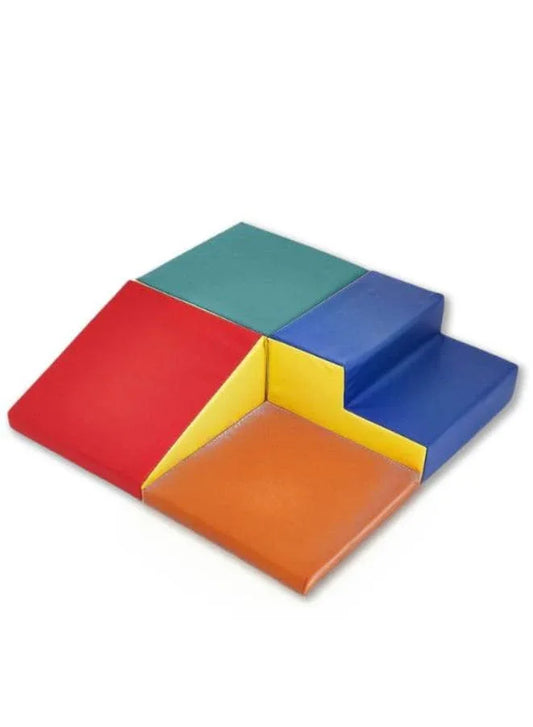 4 pieces Soft Playtime and Climb Multipurpose Soft Foam Playset for Infants and Toddlers | Soft Foam for Crawling, Climbing, Block Play for Home, Daycare