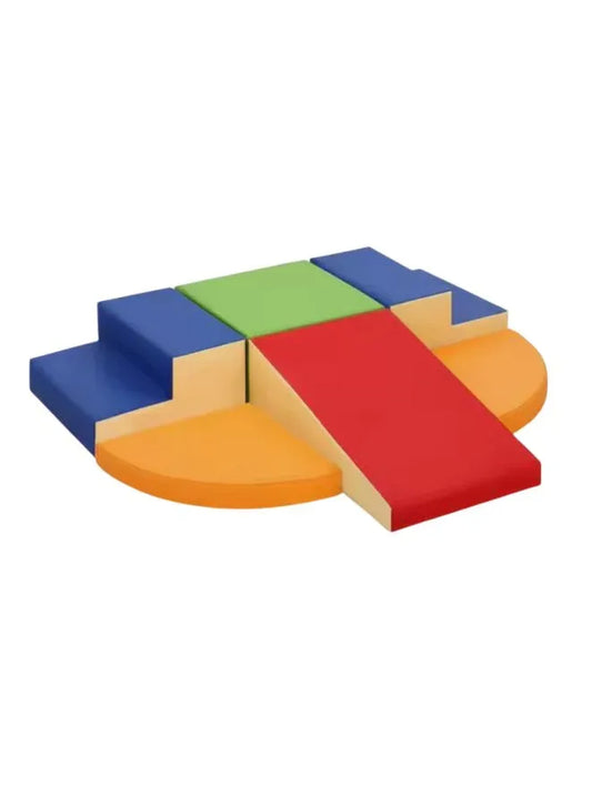 6 piece Indoor Foam Playset | Soft Toddler and Active Kids Nursery Furniture for Balancing, Crawling, Climbing, Sliding and Jumping