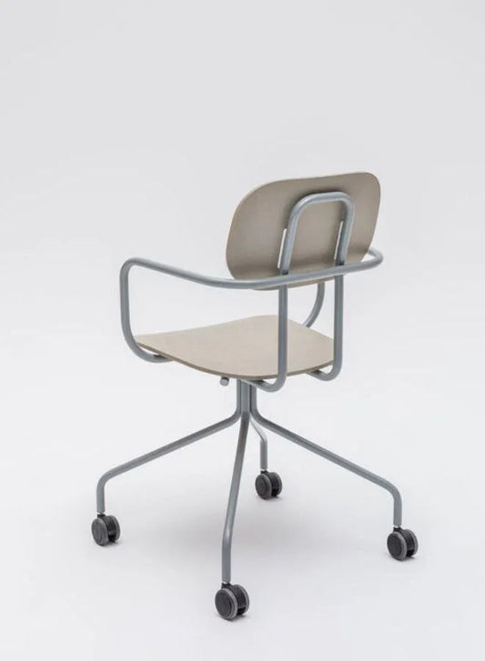 New School Chair Fixed Base Plywood Seating (Customizable)