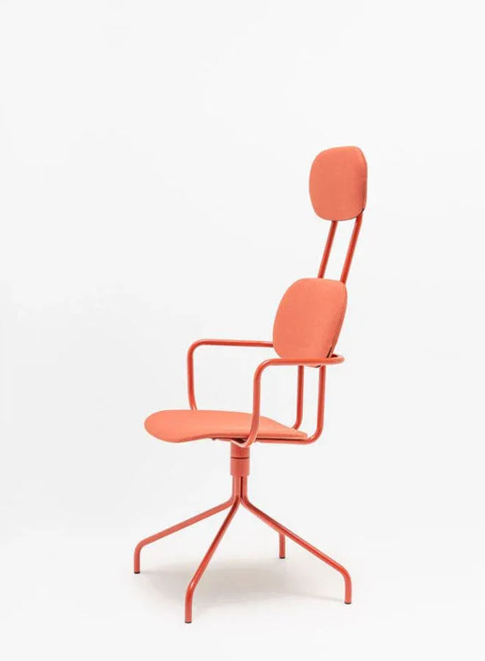 New School High Back Chair Plywood Seat (Customizable)